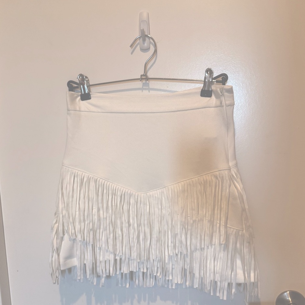 White Fringe Altar’d State Skirt